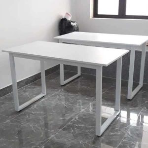 Bàn Làm Việc Chữ U Chân Sắt Mặt MDF